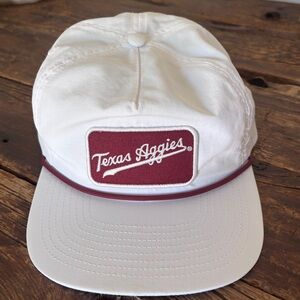 Texas Aggies White and Maroon Baseball Cap